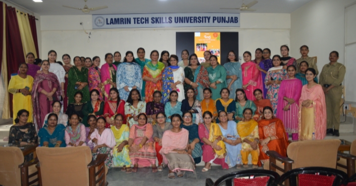Teej festival celebrated with grandeur at Lamrin Tech Skill University.